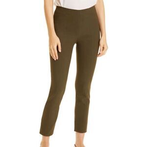 Vince Stitch-Front Seam Leggings Green